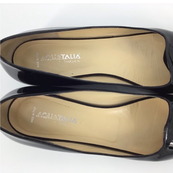 Aquatalia Patent Leather Winnie Wedges | 6 - Picture 3 of 4